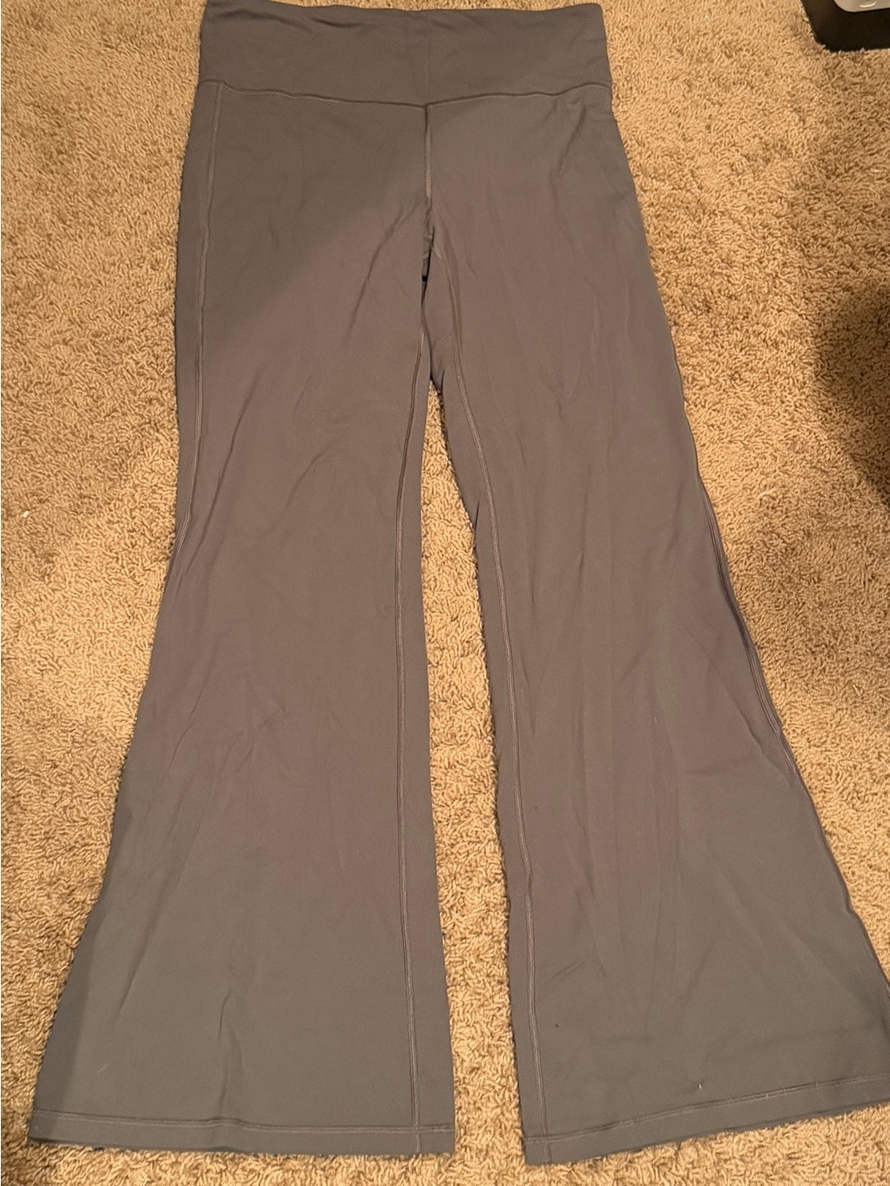 Athleta Elation Slate Gray Flare Yoga Pants